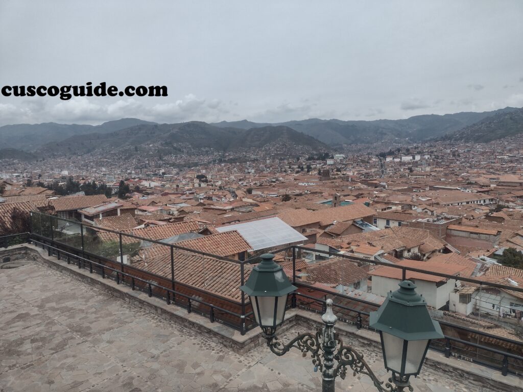 Cusco city pan view.